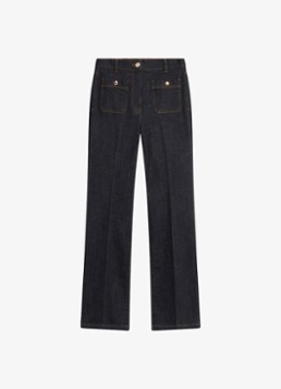 Gerard Darel Dames Ivana high waist straight leg met donkere wassing in de kleur Zwart