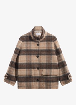 Gerard Darel Dames Jack met ruitdessin in de kleur Zand