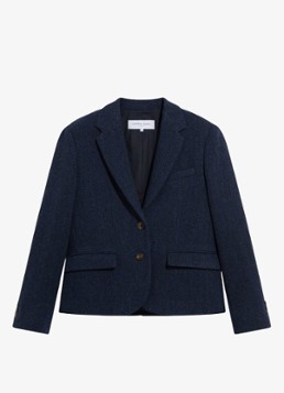 Gerard Darel Dames Juliet blazer van wol in de kleur Blauw