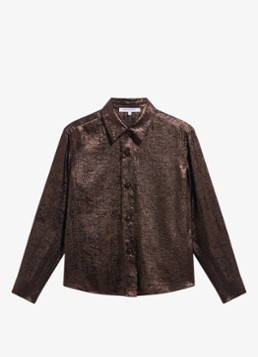 Gerard Darel Dames Loyce blouse met glitter in de kleur Bruin