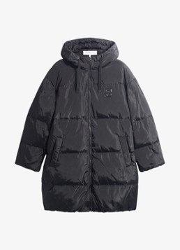 Gerard Darel Dames Adna gewatteerde parka met capuchon in de kleur Zwart