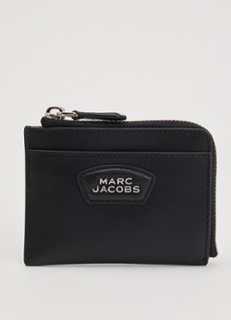 Marc Jacobs Dames The Accordion pasjeshouder van leer in de kleur Zwart, maat: 1SZ