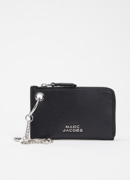 Marc Jacobs Dames The Everyday Charm sleuteletui van leer in de kleur Zwart, maat: 1SZ