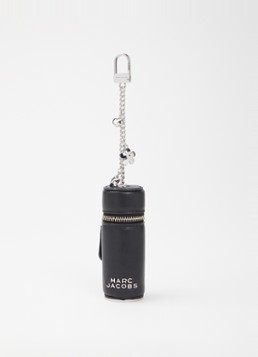 Marc Jacobs Dames The Lipstick Case tasbedel van leer in de kleur Zwart, maat: 1SZ