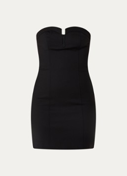 NIKKIE Dames Peoria off shoulder mini jurk in de kleur Zwart