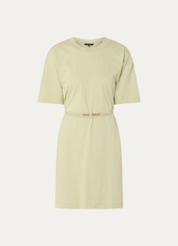 NIKKIE Dames Patos T-shirt jurk met trekkoord in de kleur Groen