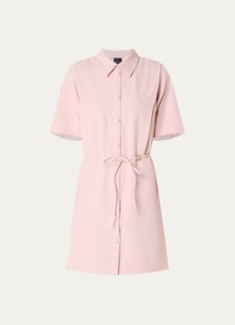 NIKKIE Dames Reims mini jurk met ceintuur in de kleur Lichtroze