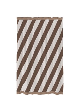 Mette Ditmer Diagonal douchegordijn 200 x 150 cm Chocoladebruin - Deal