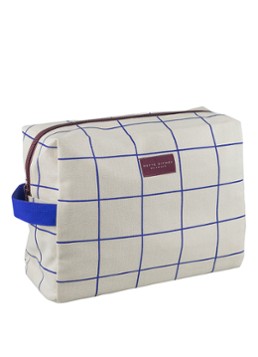 Mette Ditmer Bring-It toilettas met streepprint Creme - Deal