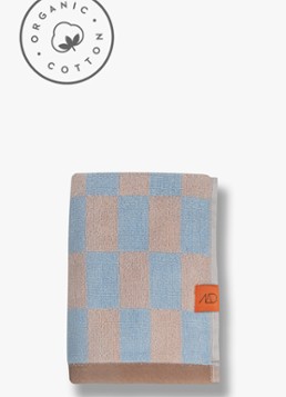 Mette Ditmer Retro gastendoekjes set van 2 Lichtblauw - Deal