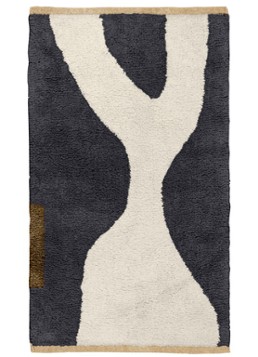 Mette Ditmer Figura vloerkleed 50 x 80 cm Antraciet - Deal