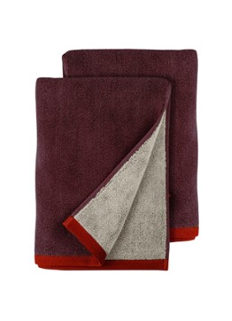 Mette Ditmer Soft gastendoek - 55 x 40 cm set van 2 Bordeauxrood - Deal