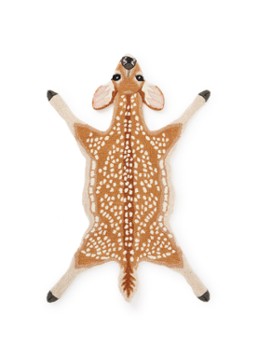 Doing Goods Tapis Amis Francis Hert Large vloerkleed 150 x 96 cm Bruin - Deal