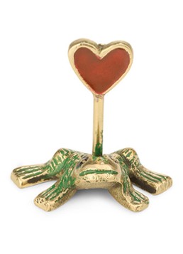 Doing Goods Robbie Frog kaarthouder 5 cm Goud - Deal