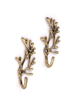 Doing Goods Marie Coral wandhaak set van 2 Goud - Deal