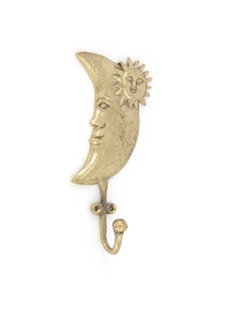 Doing Goods Morgan Maan wandhaak 15 cm Goud - Deal