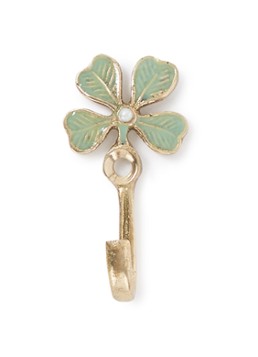 Doing Goods Lucky Clover Mini wandhaak 5,3 cm Goud - Deal
