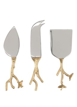Doing Goods Ava Blossom kaasmes set van 3 in giftbox Brons - Deal