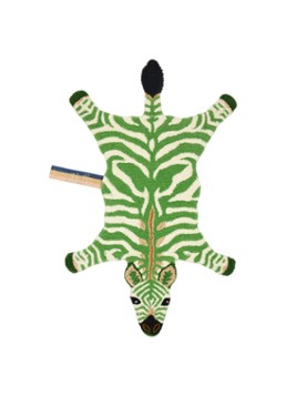 Doing Goods Grassy Zebra vloerkleed 106 x 66 cm Groen - Deal