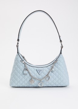 GUESS Dames Everlee schoudertas met quilt patroon