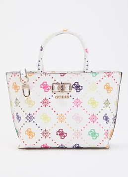 GUESS Dames Emelie Mini handtas met logoprint en afneembare schouderriem