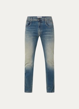 Replay Heren Anbass slim fit jeans met steekzakken in de kleur Indigo, maat: W34/L34