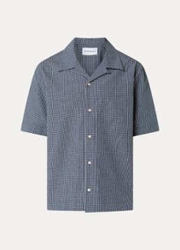 Givenchy Heren Regular fit overhemd met ruitdessin in de kleur Indigo, maat: 39