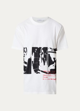 Givenchy Heren T-shirt met print in de kleur Gebroken wit, maat: S