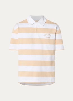 Givenchy Heren Polo met logo en streepprint in de kleur Beige, maat: S
