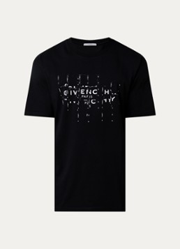 Givenchy Heren T-shirt met logoprint in de kleur Zwart, maat: L