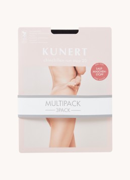 Kunert Dames Chinchillan Run Stop panty in 20 dernier in de kleur Zwart, maat: 40/42