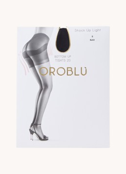 Oroblu Dames Shock Up Light corrigerende panty in 20 denier in de kleur Zwart, maat: S