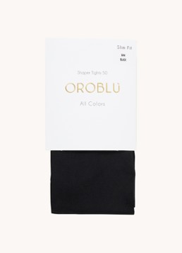 Oroblu Dames All Colors corrigerende panty in 50 denier in de kleur Zwart, maat: S/M
