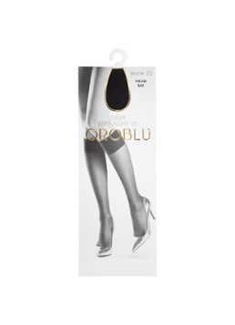 Oroblu Dames Jeune kniekousen in 20 denier in de kleur Zwart, maat: 1 SIZE