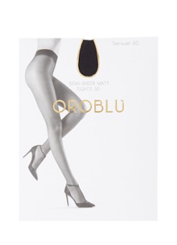Oroblu Dames Sensuel panty in 30 denier in de kleur Zwart, maat: S