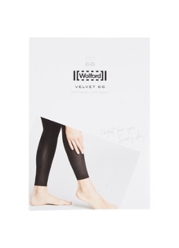 Wolford Dames Velvet legging in 66 denier in de kleur Black - 7005