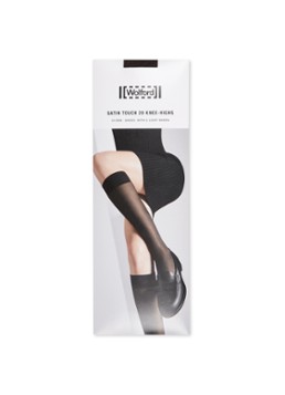 Wolford Dames Satin Touch pantykousen in 20 denier in de kleur Zwart