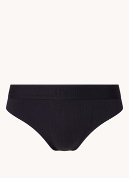 Wolford Dames Beauty Cotton slip in de kleur Diepzwart