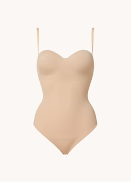 Wolford Dames Mat de Luxe Forming corrigerende body met beugel in de kleur Donkerbeige