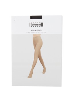 Wolford Dames Neon panty in 40 denier in de kleur Donkergrijs