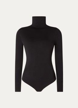 Wolford Dames Colorado stringbody met col in de kleur Zwart