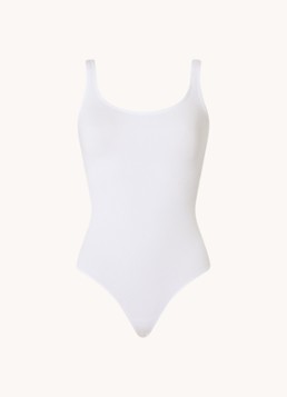 Wolford Dames Jamaika stringbody met glanzende finish in de kleur Wit