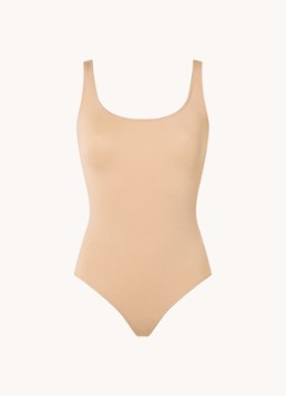 Wolford Dames Jamaika stringbody met glanzende finish in de kleur Beige