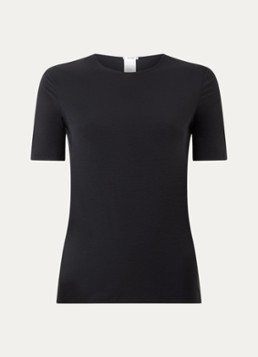 Wolford Dames T-shirt met ronde hals in de kleur Zwart