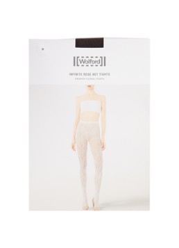 Wolford Dames Infinite Rose netpanty in de kleur Donkerbruin
