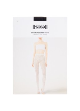Wolford Dames Infinite Rose netpanty in de kleur Zwart