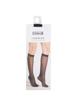 Wolford Dames Blossom pantykousen in 20 denier in de kleur Zwart