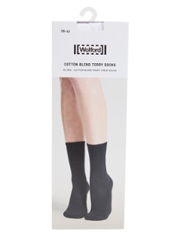 Wolford Dames Terry sokken in katoenblend in de kleur Wit