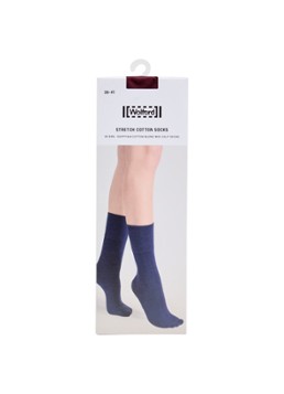 Wolford Dames Stretch sokken in katoenblend in de kleur Bordeauxrood