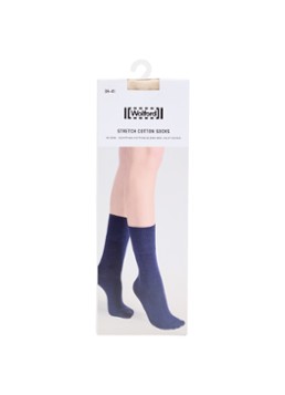 Wolford Dames Stretch sokken in katoenblend in de kleur Zand
